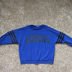 Adidas size Medium oversized blue crewneck